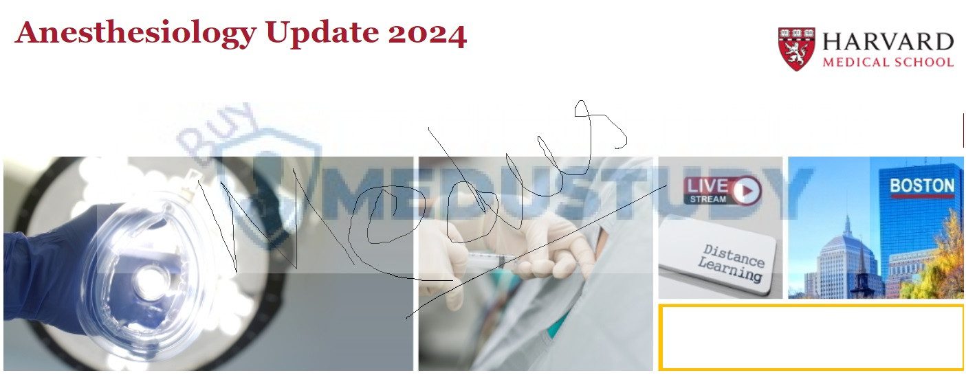 Harvard Anesthesiology Update 2024