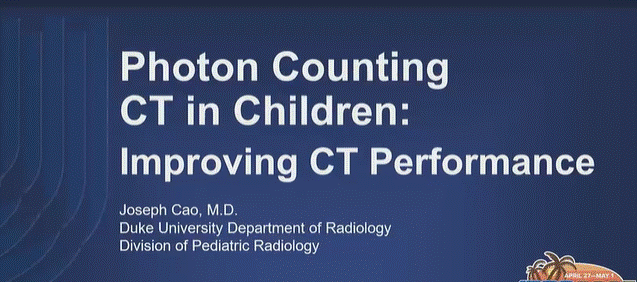 ARRS Pediatric Photon Counting CT It Counts in Children, Too 2025