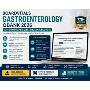 BoardVitals Gastroenterology QBank 2026 (Offline HTML Edition)